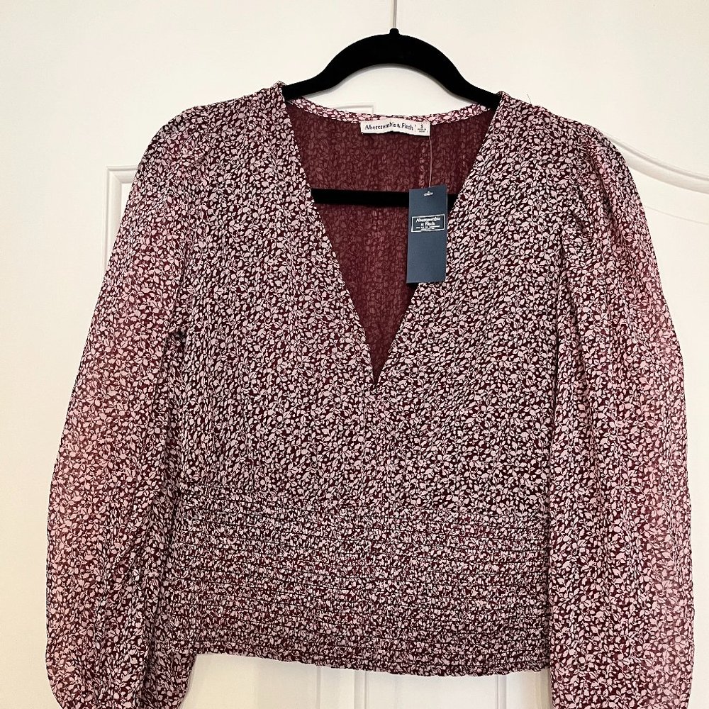 Floral Wrap Top Abercombie Size Small